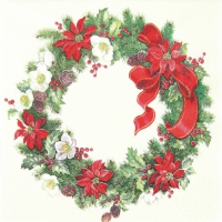 Servietten 33x33 cm - Christmas Wreath