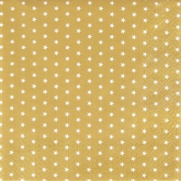 餐巾33x33厘米 - Mini Stars gold
