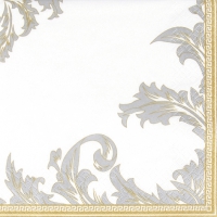 Servilletas 33x33 cm - Luxury gold/silver