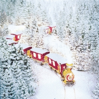 Serwetki 33x33 cm - Polar Express