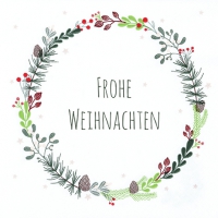 Servilletas 33x33 cm - Lucia: Frohe Weihnacht
