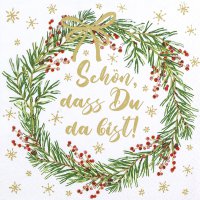 Napkins 33x33 cm - Rundherum festlich