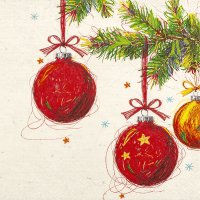 Napkins 33x33 cm - Xmas Drawing