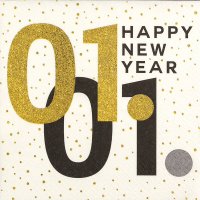 Servietten 33x33 cm - New Year Ahead