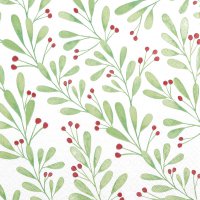 Servietten 33x33 cm - Berries with Foliage
