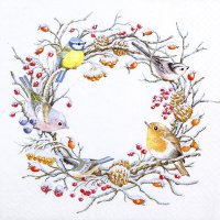 餐巾33x33厘米 - Birds in Winter