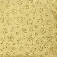 Servetten 33x33 cm - Embossed Stars gold