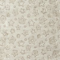 Serviettes 33x33 cm - Embossed Stars almond
