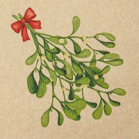 Serwetki 33x33 cm - Mistletoe Twigs