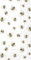 Buffet napkins - SAVE THE BEES! white