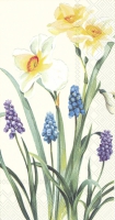 Serwetki bufetowe - SPRING FLOWERS cream