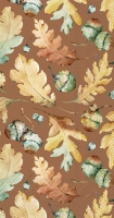 Buffet napkins - ACORNS AND LEAVES brown