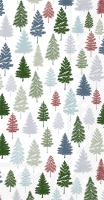 Buffet napkins - NORDIC FOREST blue green