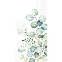 Buffet napkins - EUCALYPTUS BOUQUET gold
