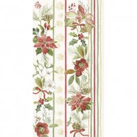 Buffet napkins - POINSETTIA BOUQUET cream