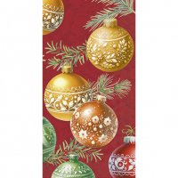 Buffet Servietten - CHRISTMAS BUBBLES red
