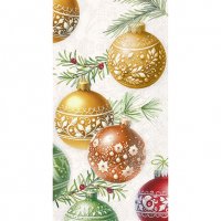 Buffet Servietten - CHRISTMAS BUBBLES cream