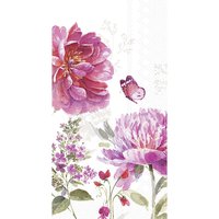 Buffet napkins - JARDIN ROSE white