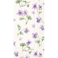 Buffet napkins - DREAM OF VIOLETS cream