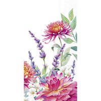 Buffet napkins - COLORFUL GARDEN white