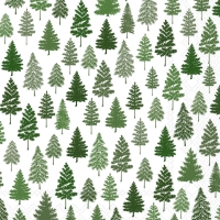 Serwetki 25x25 cm - NORDIC FOREST green