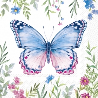 Napkins 25x25 cm - YLVIE blue pink