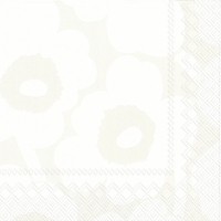 餐巾25x25厘米 - UNIKKO white grey