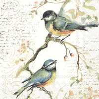 Servietten 25x25 cm - HAPPY LITTLE TITMICE