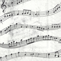 Servetten 25x25 cm - MUSIC NOTES