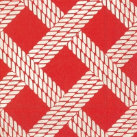 餐巾25x25厘米 - SAILORS ROPE red