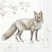 Serviettes 25x25 cm - WOODLAND FOX nature