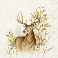 Servilletas 25x25 cm - HUNTED DEER cream