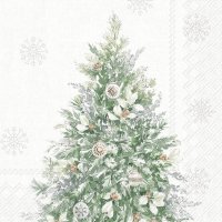 Napkins 25x25 cm - SIMPLE SEASON TREE cream