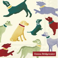 Napkins 25x25 cm - POLKA DOGS cream