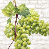 餐巾25x25厘米 - WHITE GRAPES cream