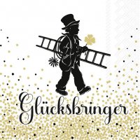 Napkins 25x25 cm - GLÜCKSBRINGER gold