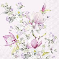 Servietten 25x25 cm - ROMANTIC MAGNOLIA light rose