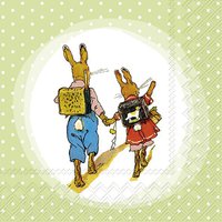 Servietten 25x25 cm - HANS UND GRETCHEN green