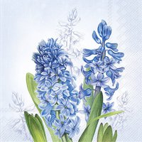 Servietten 25x25 cm - HYACINTH blue