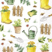 Serviettes 25x25 cm - GARDENING