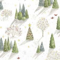 Napkins 25x25 cm - DECORATED TREE