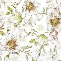 Servietten 25x25 cm - LINNEA white