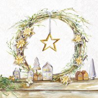Servietten 25x25 cm - BRIGHT SHINE gold
