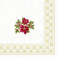 Servietten 25x25 cm - CLASSIC CHRISTMAS POINSETTIA g