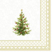Servietten 25x25 cm - CLASSIC CHRISTMAS TREE gold