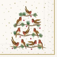 Servietten 25x25 cm - LETS SING TOGETHER cream
