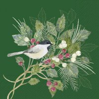 Napkins 25x25 cm - CHRISTMAS JOY green