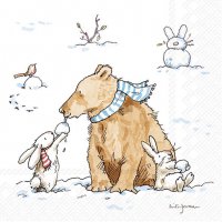 Serviettes 25x25 cm - SNOW FRIENDS
