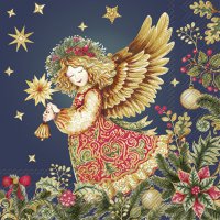 Napkins 25x25 cm - OPULENT ANGEL blue