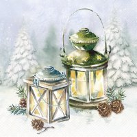 Napkins 25x25 cm - A FROSTY NIGHT